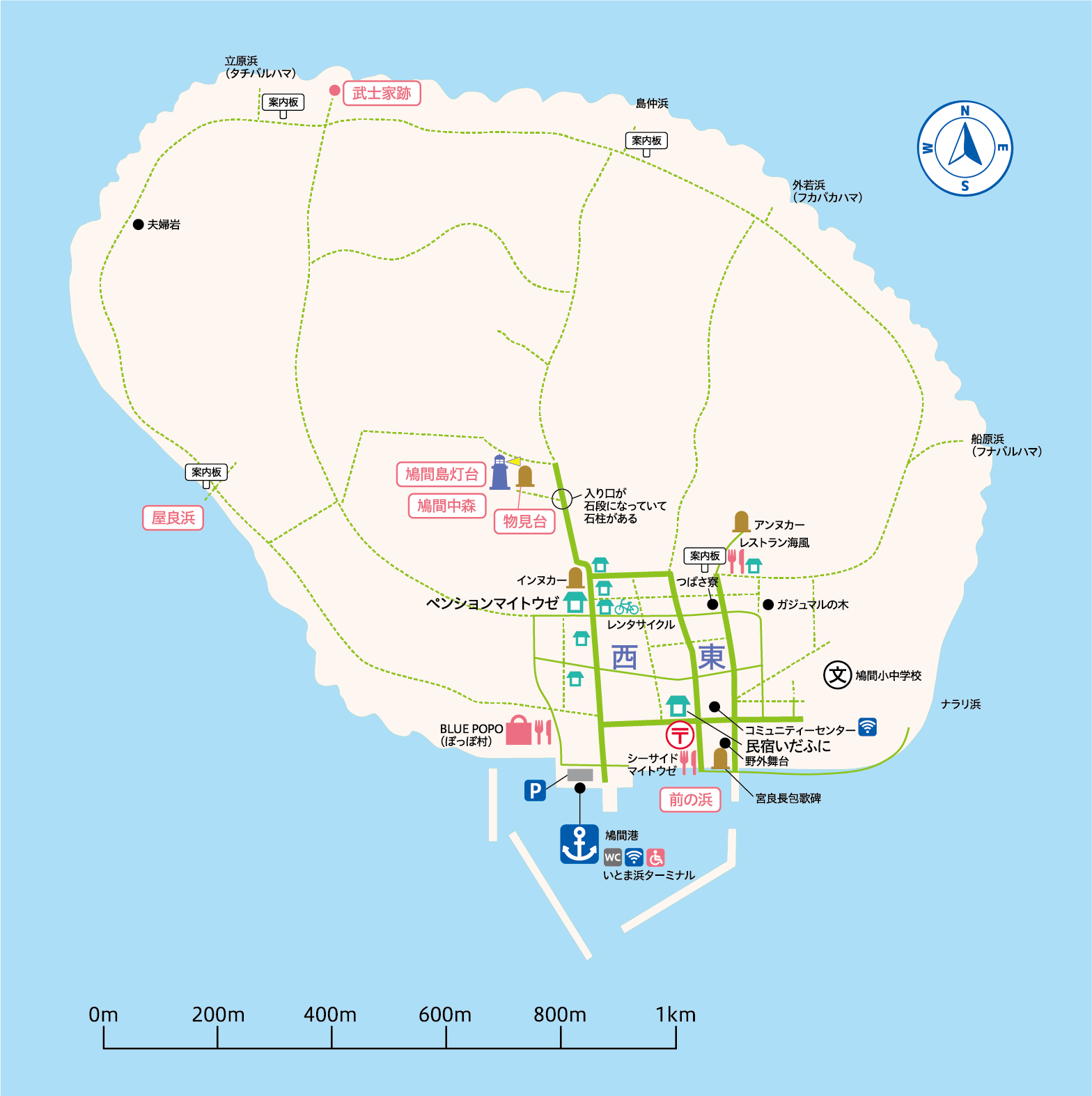 鳩間島広域地図